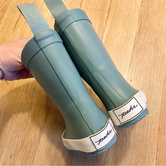 Pehr Toddler Waterproof Rain Boots - Green Size 7 - Picture 2 of 4